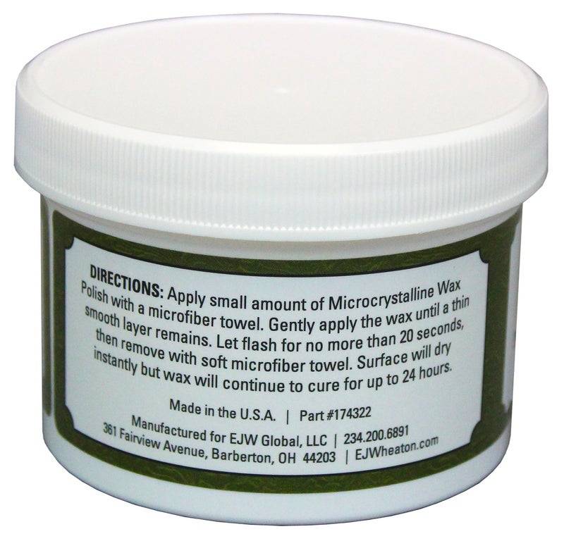 E.J. WHEATON CO. E.J. Wheaton - Microcrystalline Wax Polish, Preserves and Protects Metal, Leather and Wood Surfaces, Made in USA (8 oz.) - Image 3